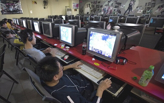 과거 중국의 PC방 모습. 기사와 직접적인 관련이 없습니다.   연합뉴스